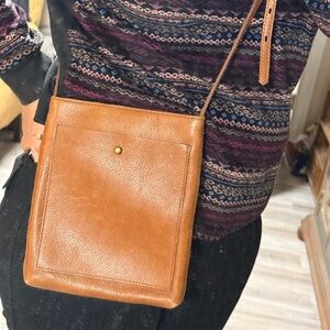 Madewell Brown Leather Crossbody Bag